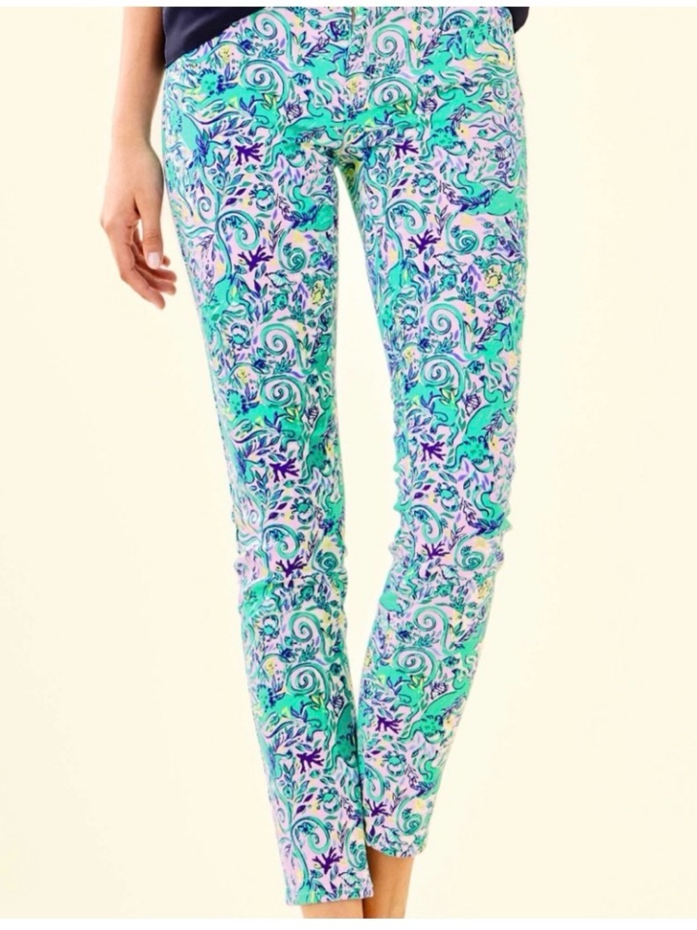 Lilly Pulitzer South Ocean Size 6 printed jean.